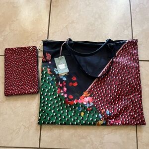 Ted Baker Black Floral Tote Bag